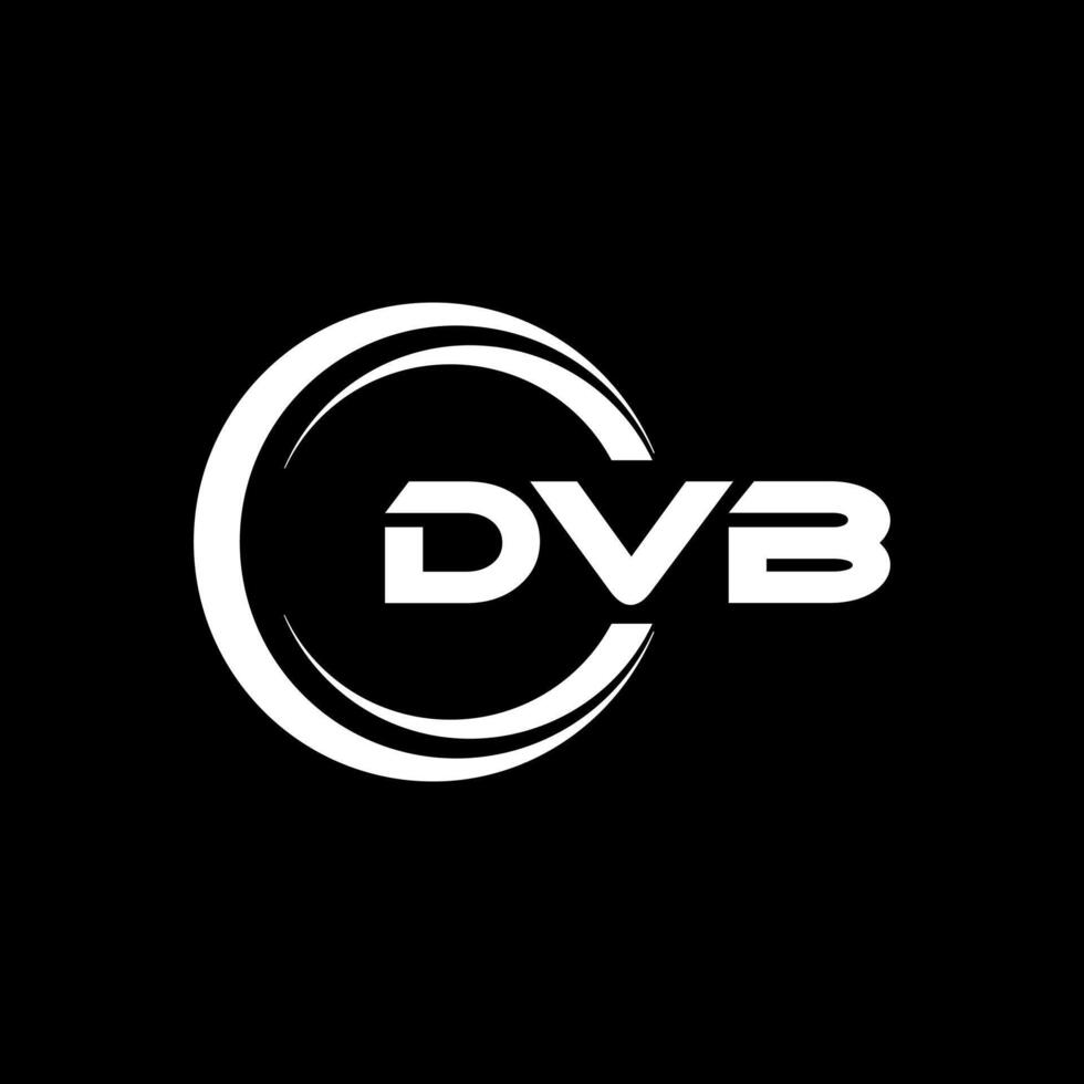 dvb lettre logo conception, inspiration pour une unique identité. moderne élégance et Créatif conception. filigrane votre Succès avec le frappant cette logo. vecteur