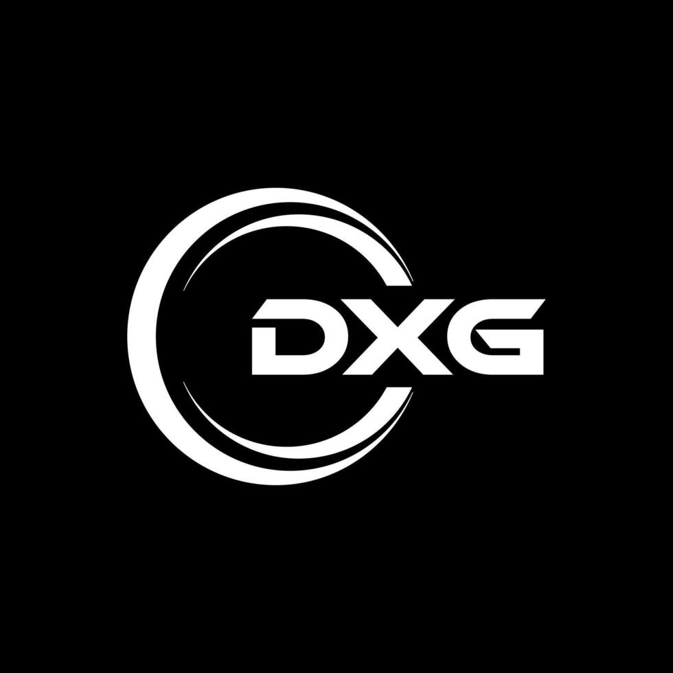 dxg lettre logo conception, inspiration pour une unique identité. moderne élégance et Créatif conception. filigrane votre Succès avec le frappant cette logo. vecteur