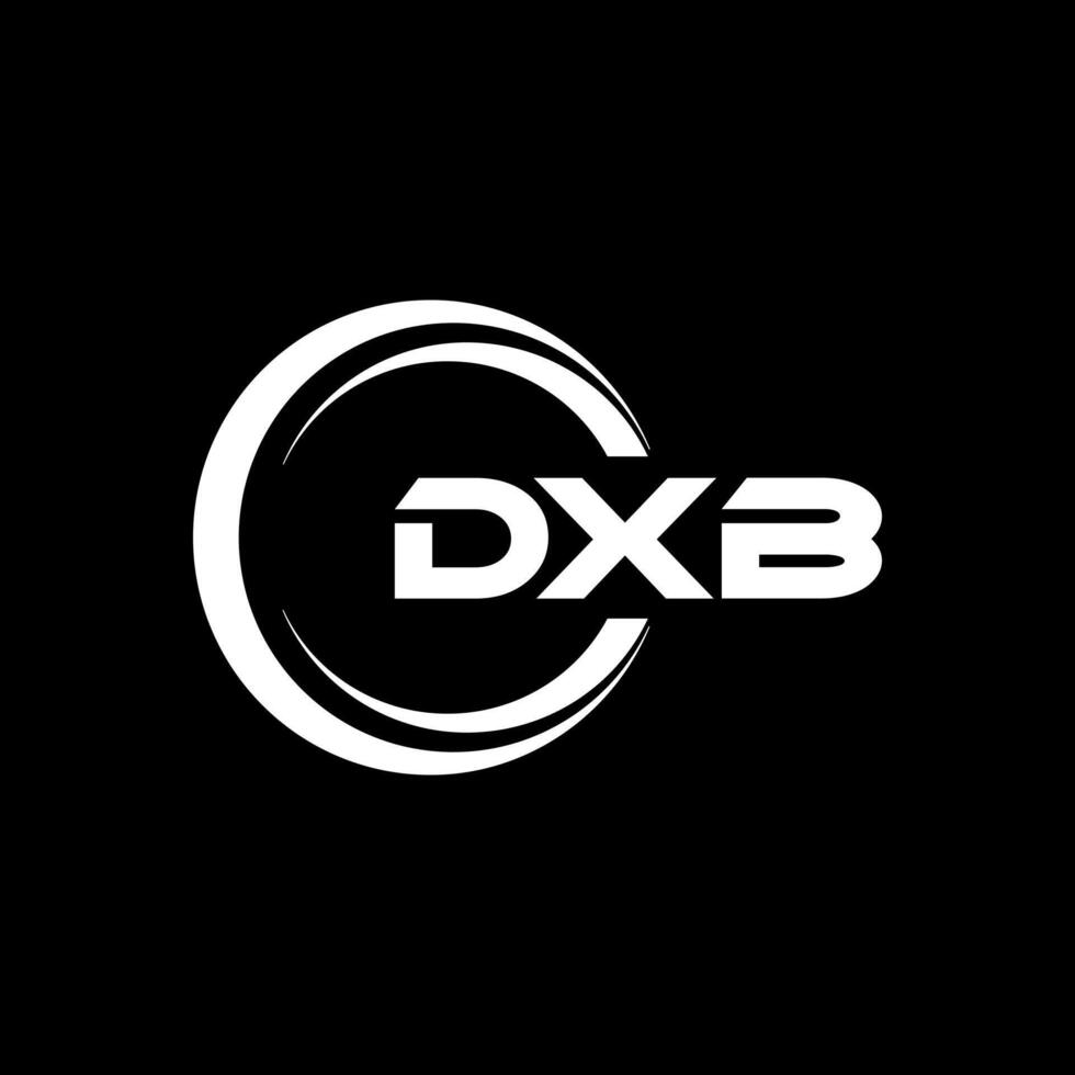 dxb lettre logo conception, inspiration pour une unique identité. moderne élégance et Créatif conception. filigrane votre Succès avec le frappant cette logo. vecteur