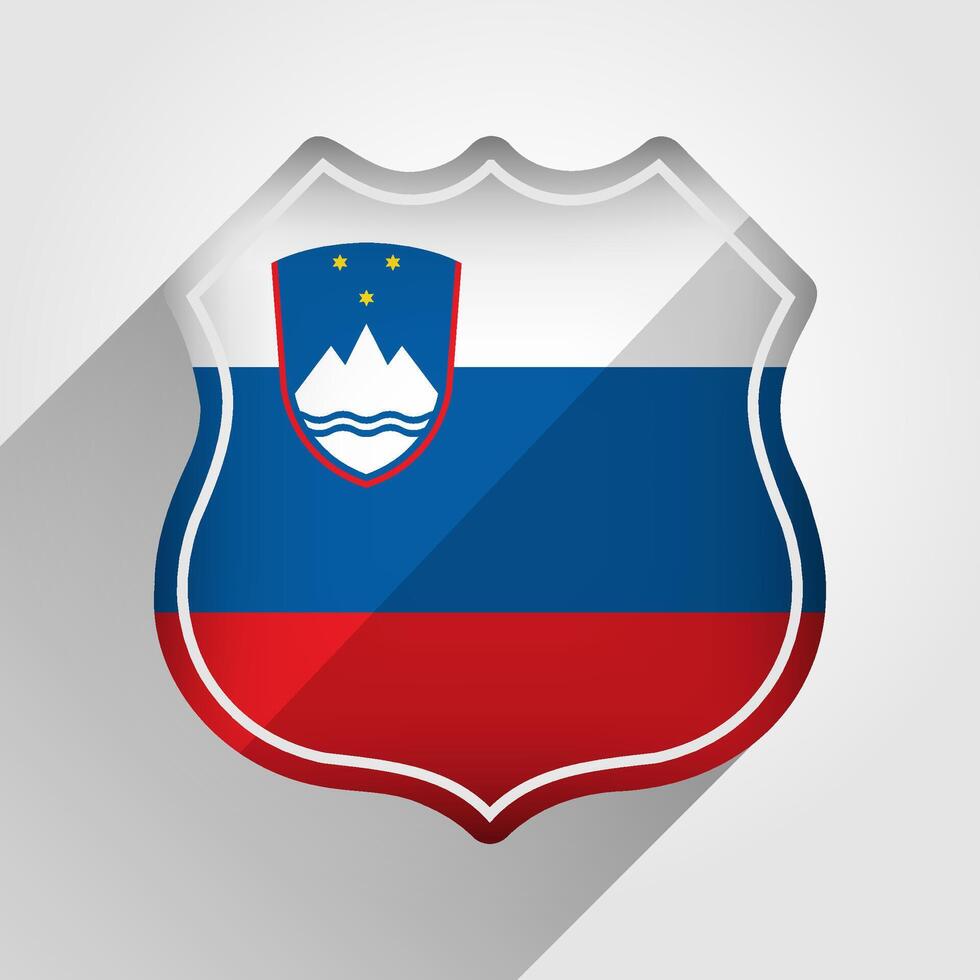 slovénie drapeau route signe illustration vecteur