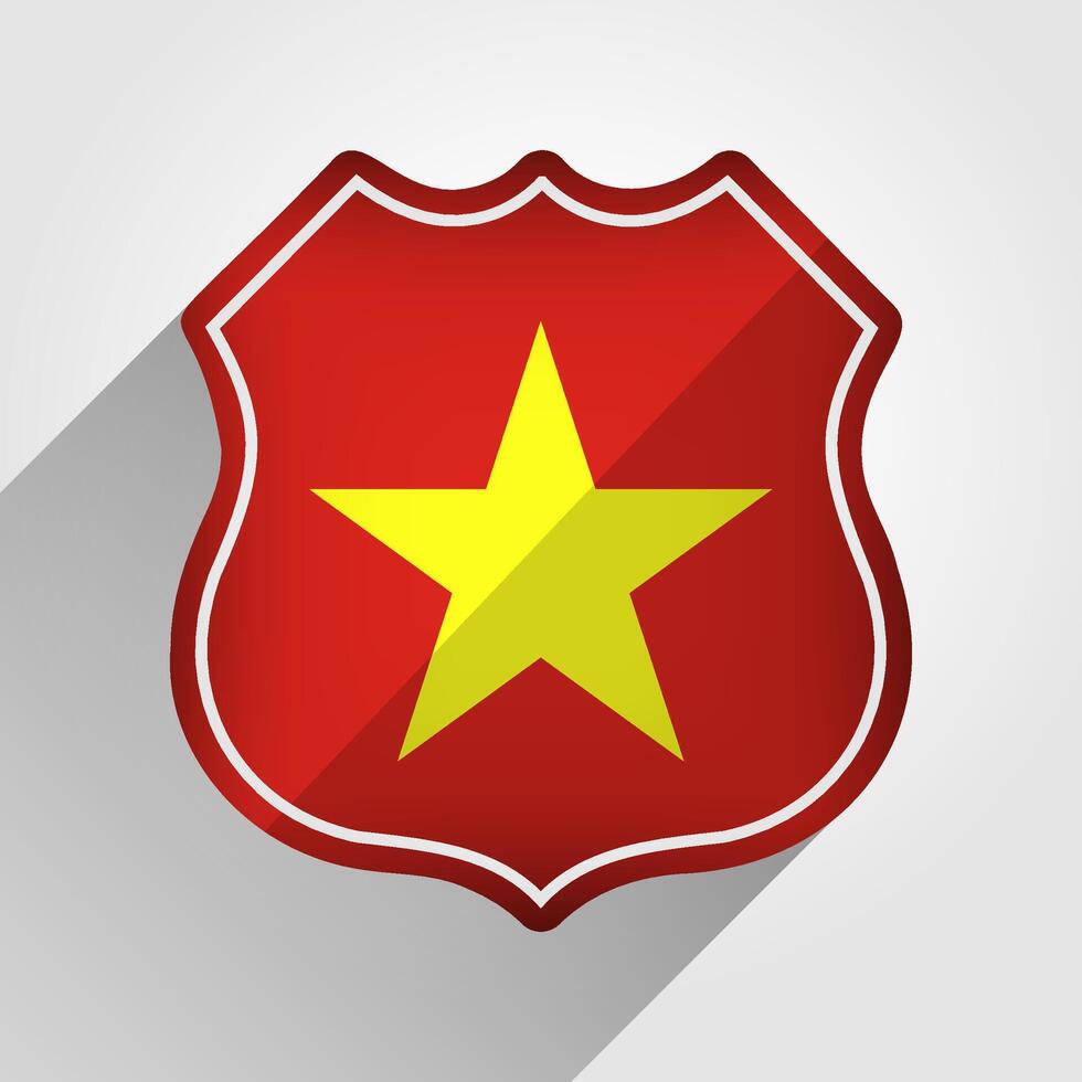 vietnam drapeau route signe illustration vecteur