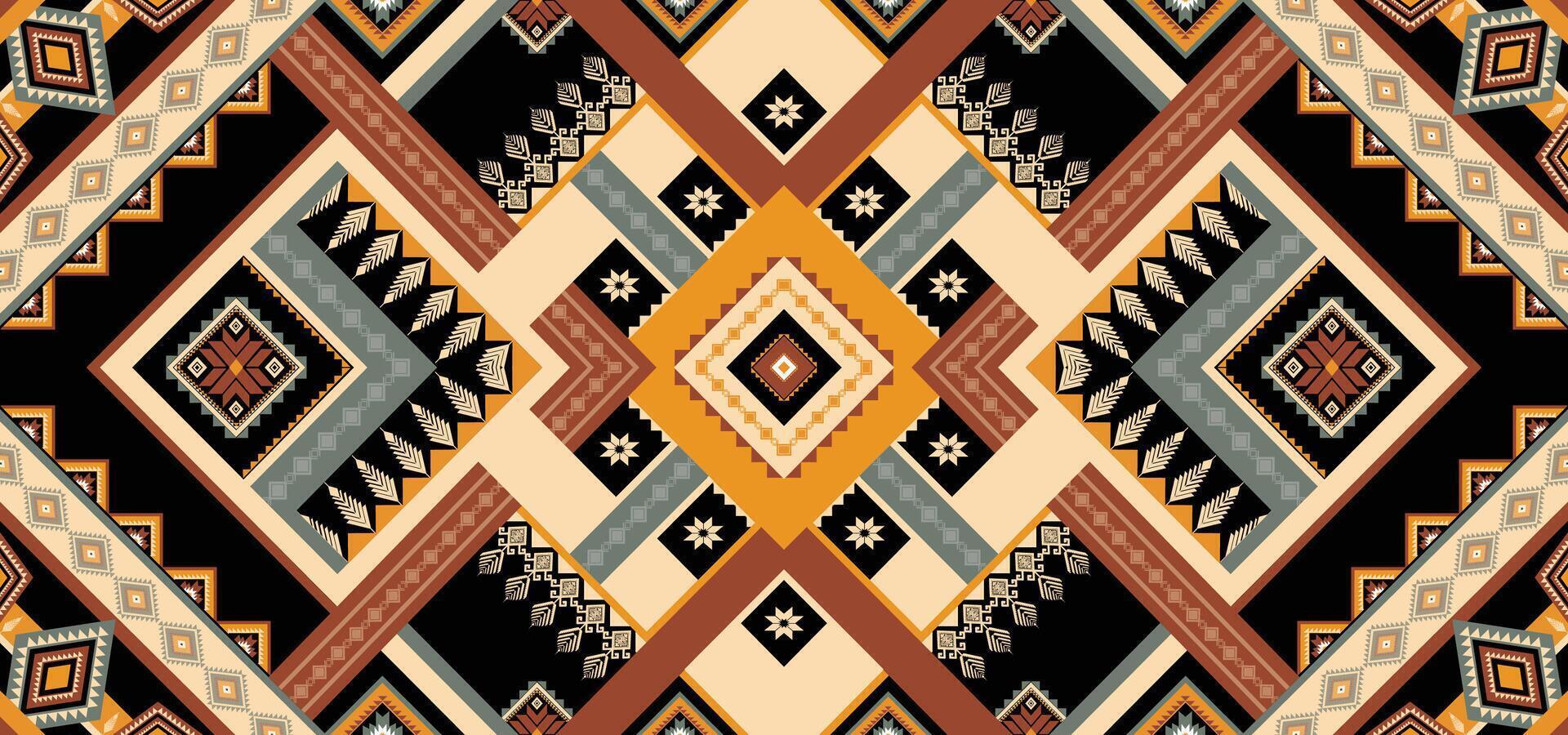 vecteur de motif ethnique géométrique. motif rayé et bohème motif africain, américain, mexicain, aztèque occidental. conçu pour l'arrière-plan, le papier peint, l'impression, la moquette, l'emballage, la tuile, l'illustratoin batik.vector.