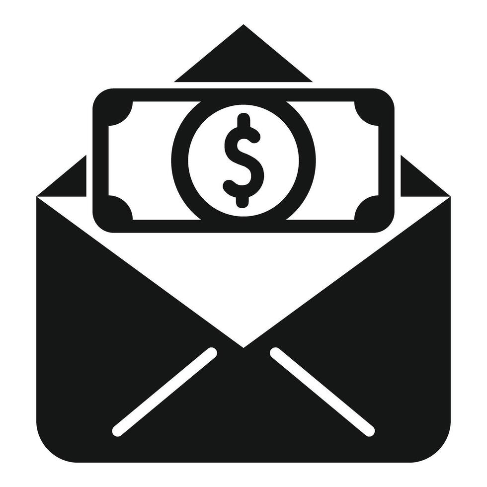la finance courrier soutien icône Facile vecteur. en ligne don vecteur