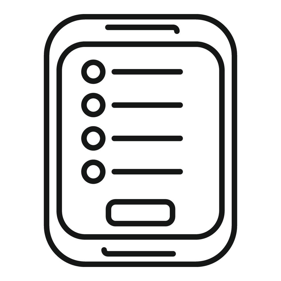 Nouveau dispositif s'identifier icône contour vecteur. membre enregistrement vecteur