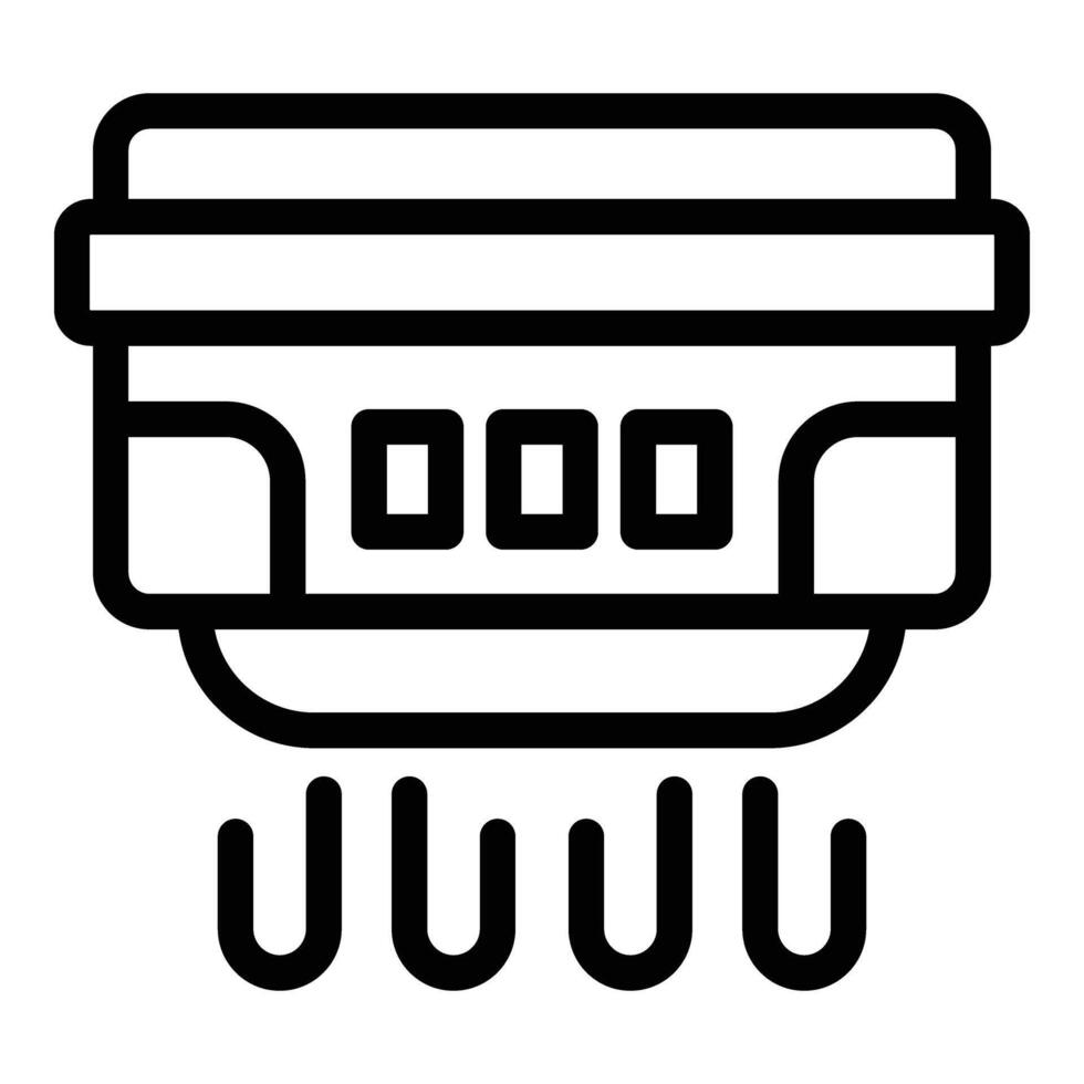 séchage mécanisme icône contour vecteur. désinfecter Publique chaud ventilateur vecteur