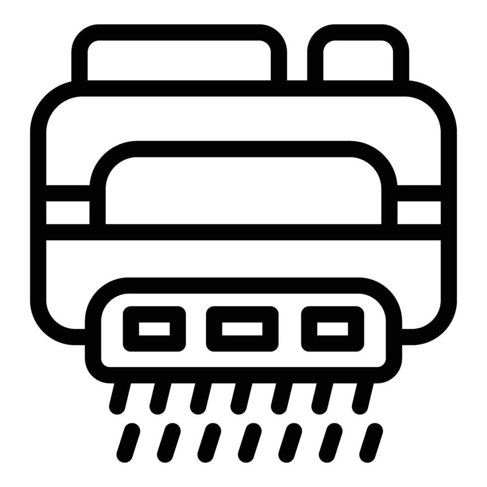 main séchoir machine icône contour vecteur. hygiénique Publique appareil vecteur