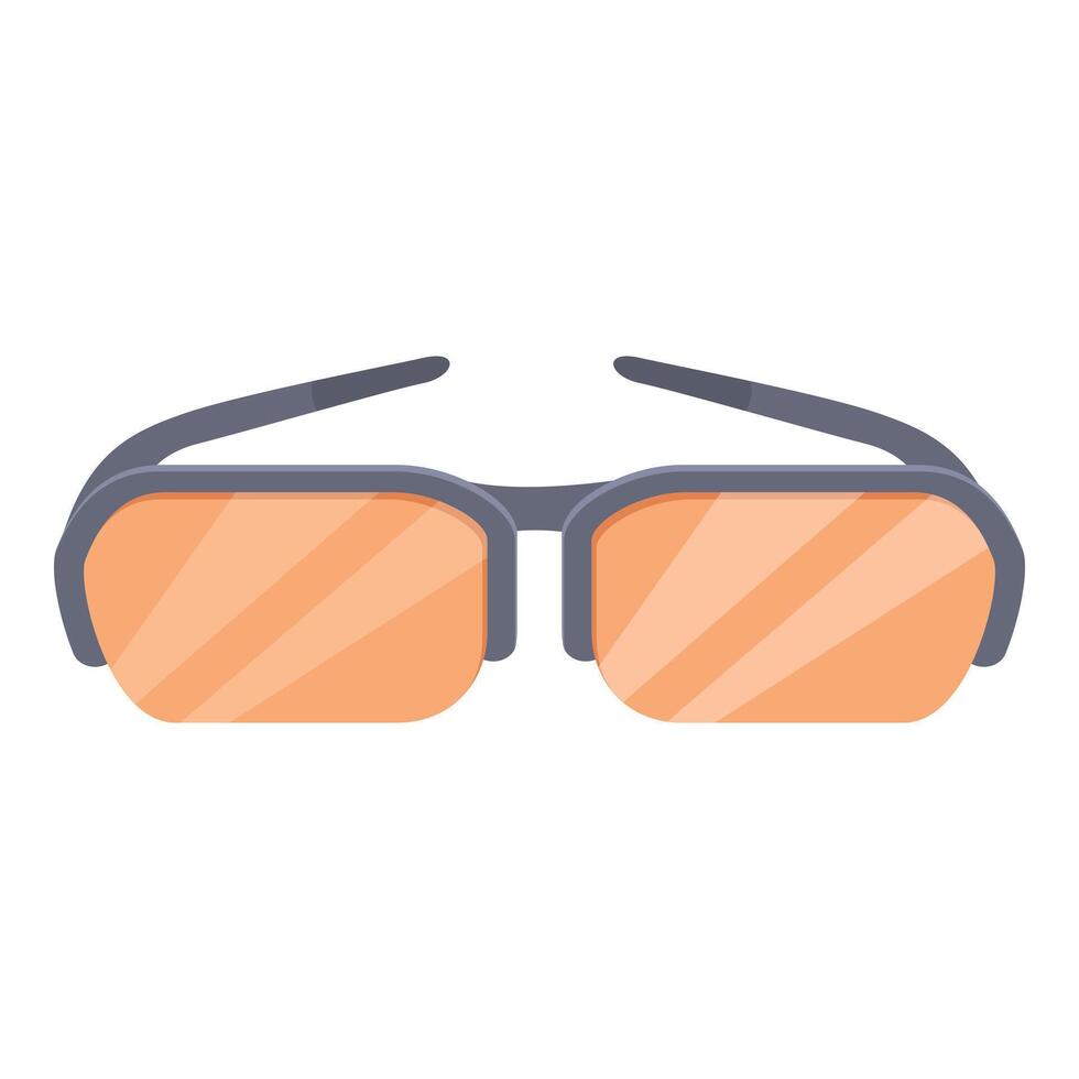 fonctionnement des lunettes de soleil icône dessin animé vecteur. Matin faire des exercices vecteur