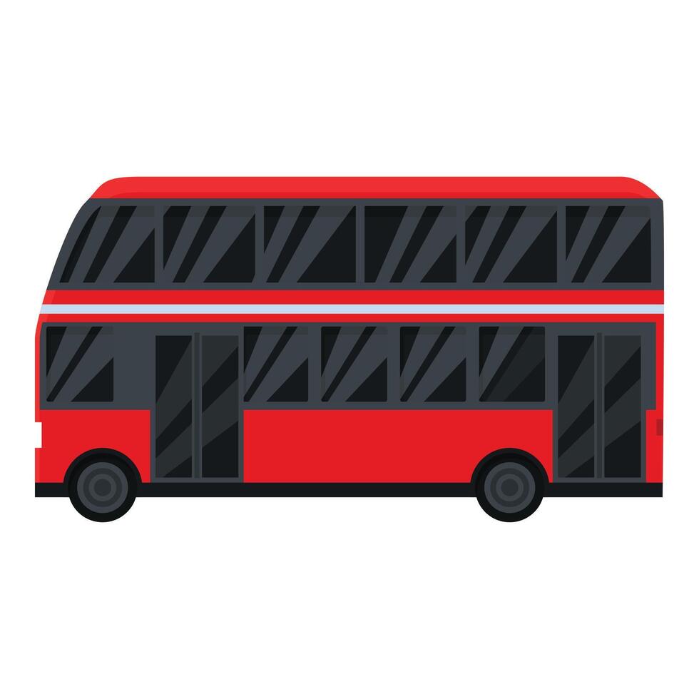 Londres Anglais autobus icône dessin animé vecteur. classique tour vecteur
