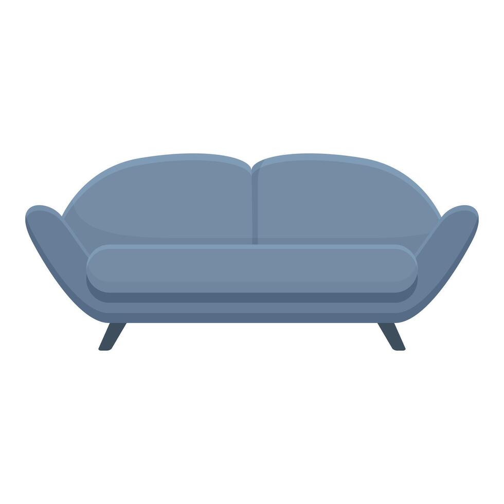 doux canapé icône dessin animé vecteur. meubles vente boutique vecteur