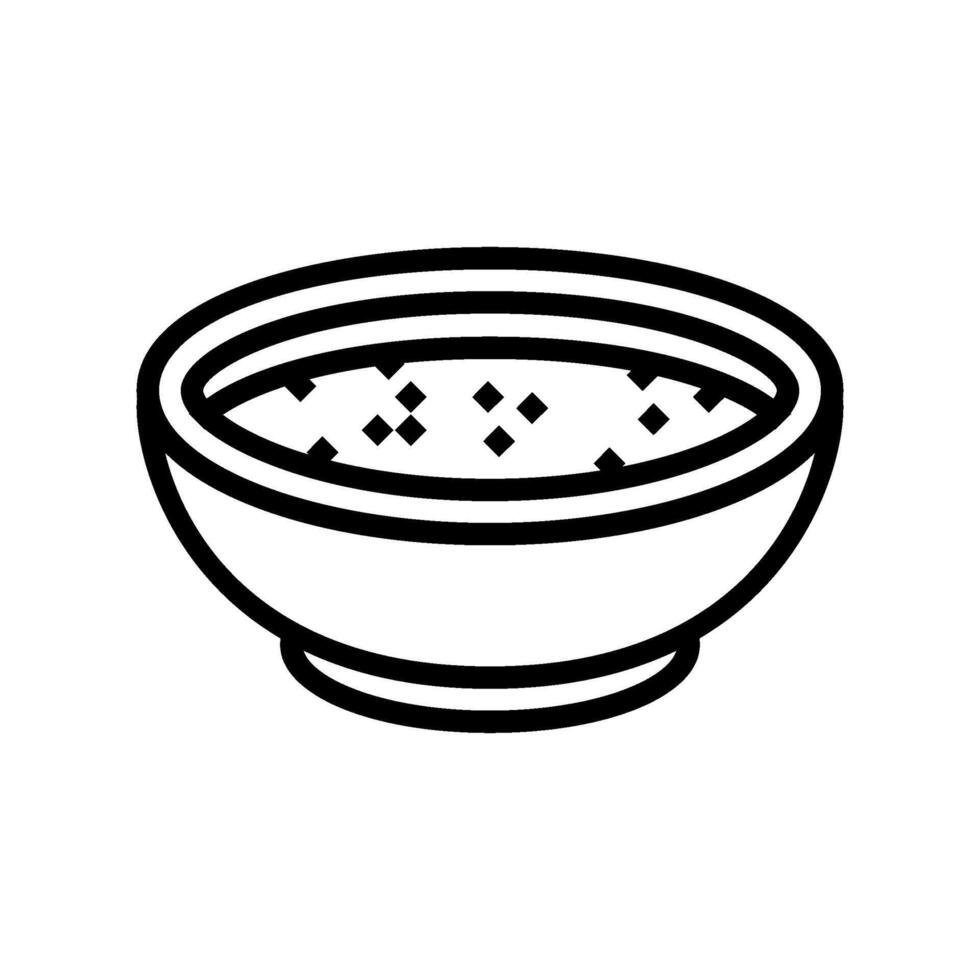 Tamarin sauce thaïlandais cuisine ligne icône vecteur illustration