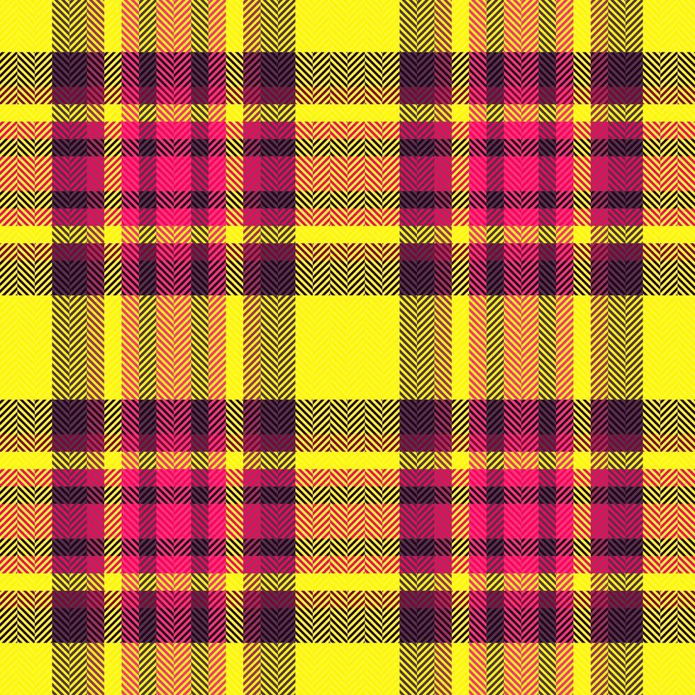 Contexte tartan sans couture de modèle en tissu plaid avec une textile texture vecteur vérifier.