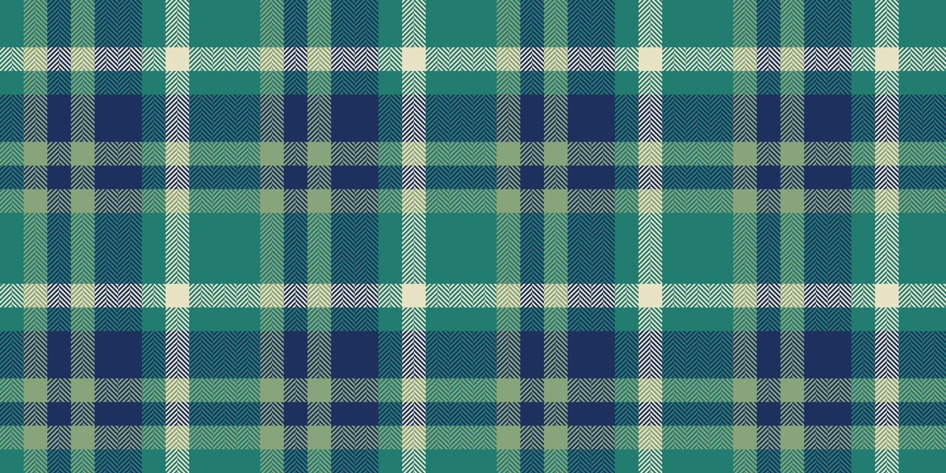 luxueux textile Contexte vérifier, inspiration texture tartan plaid. contenu vecteur en tissu modèle sans couture dans sarcelle et bleu couleurs.