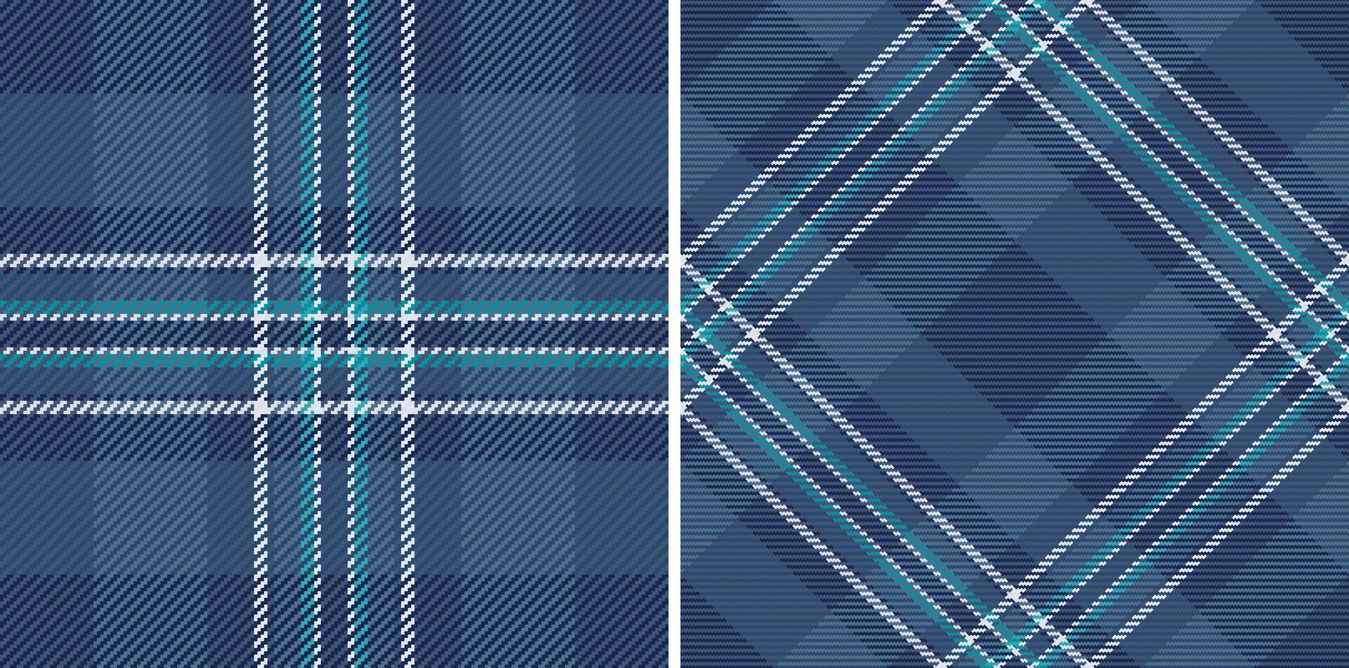 en tissu vérifier vecteur de Contexte sans couture modèle avec une plaid tartan textile texture. ensemble dans mer couleurs pour décorer modes intérieur .