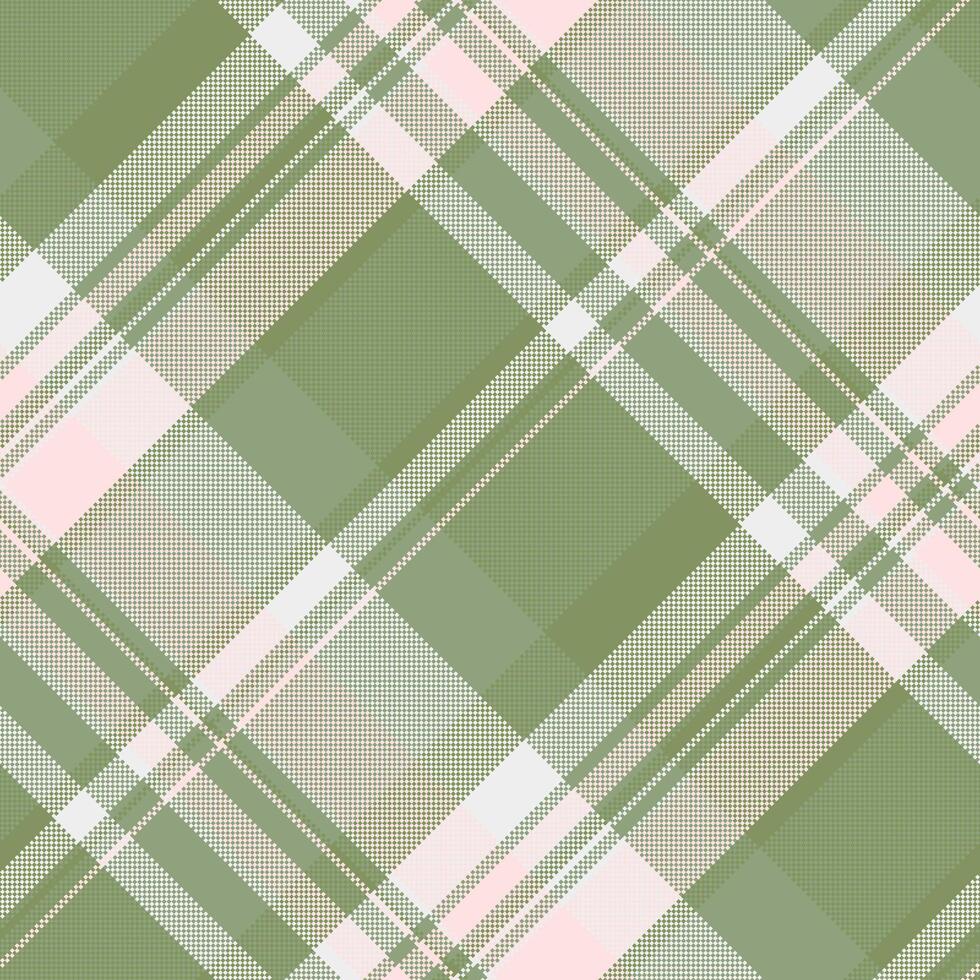 fantaisie modèle vérifier plaid, serein en tissu vecteur transparent. le golf texture Contexte tartan textile dans pastel et vert couleurs.