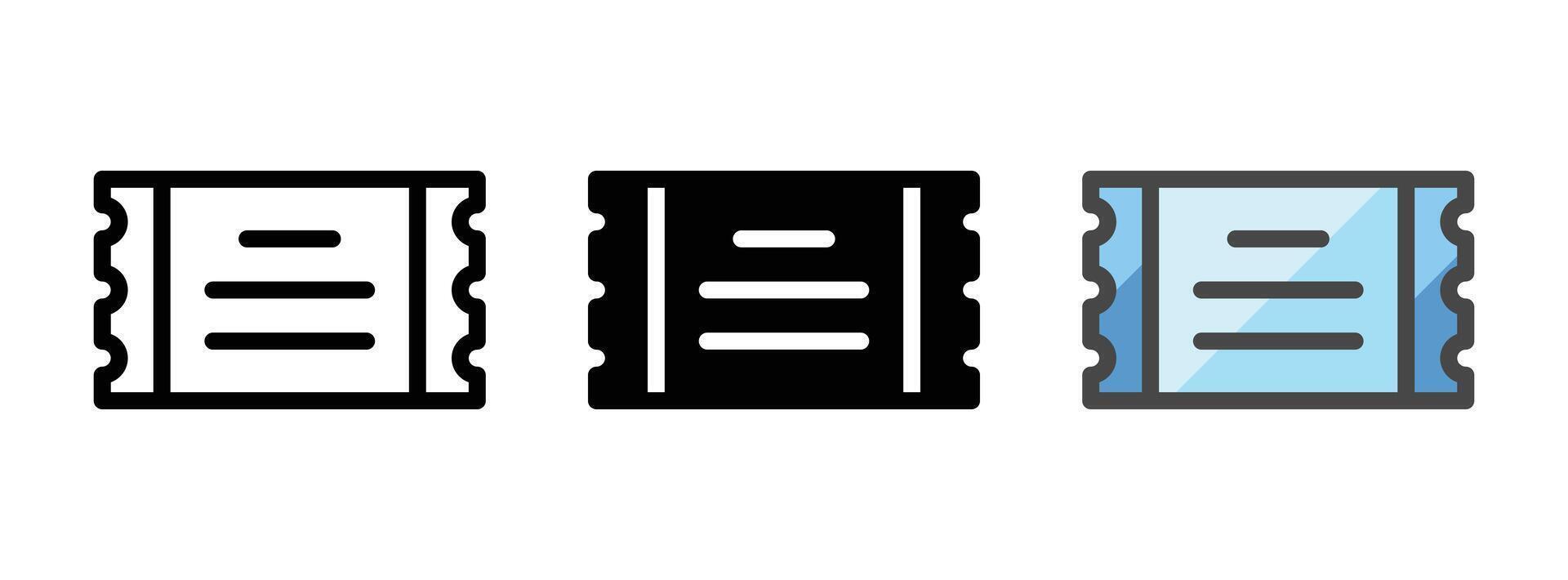 polyvalent coupon vecteur icône dans contour, glyphe, rempli contour style