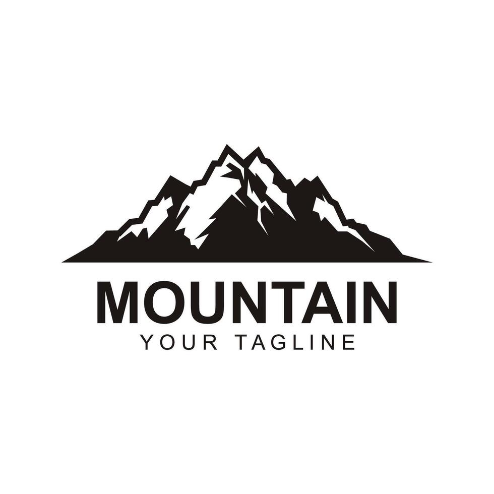 Montagne icône logo modèle vecteur illustration conception. logo adapté pour voyage, aventure, région sauvage, et marque entreprise