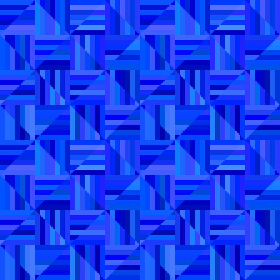 bleu abstrait rayé carré tuile mosaïque modèle Contexte - répétable graphique conception vecteur