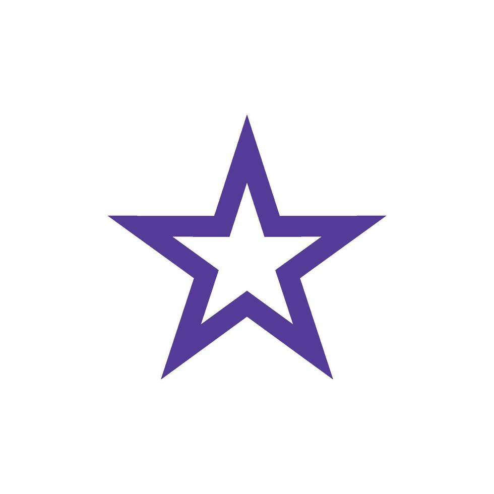 étoile icône branché vecteur modèle illustration conception
