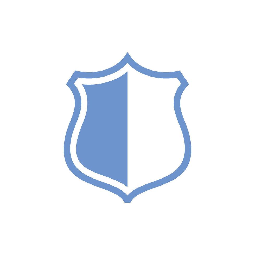 Facile bouclier icône logo modèle illustration conception vecteur