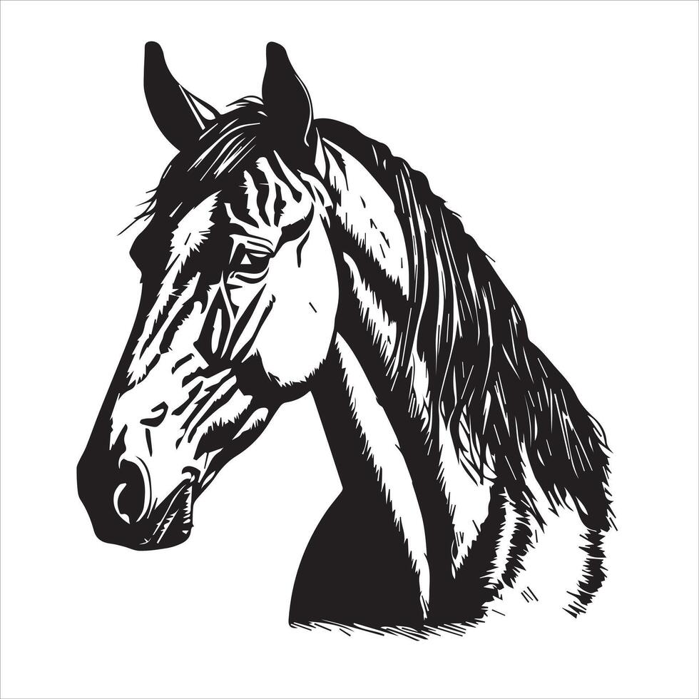 cheval silhouette animal logo noir les chevaux graphique vecteur illustration