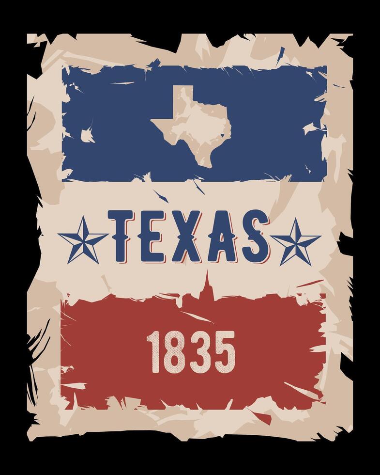 vecteur de Texas ancien papier parfait pour imprimer, apparaître, etc