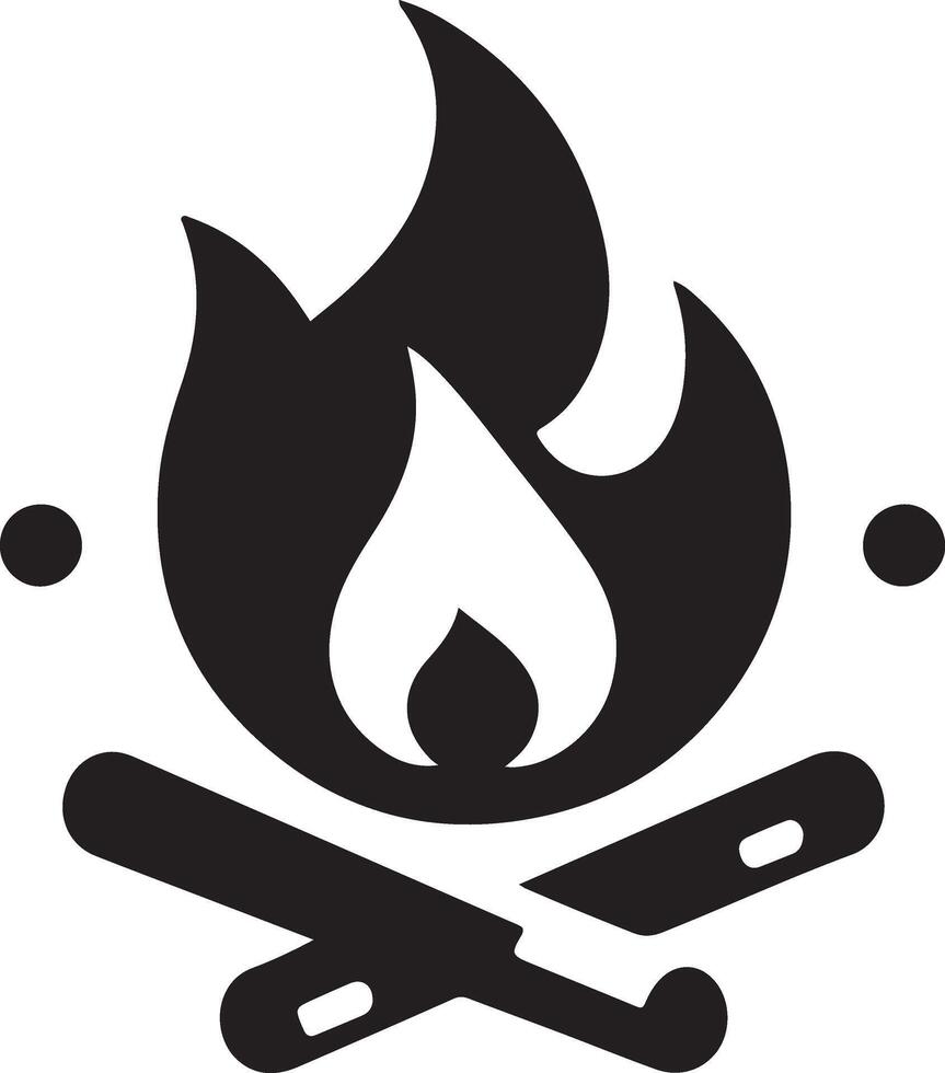 minimal Feu flamme logo horizontal couler signe vecteur icône silhouette, blanc Contexte 17