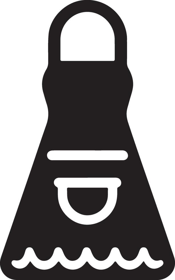 minimal femelle tablier vecteur icône silhouette, clipart, symbole, noir Couleur silhouette 20