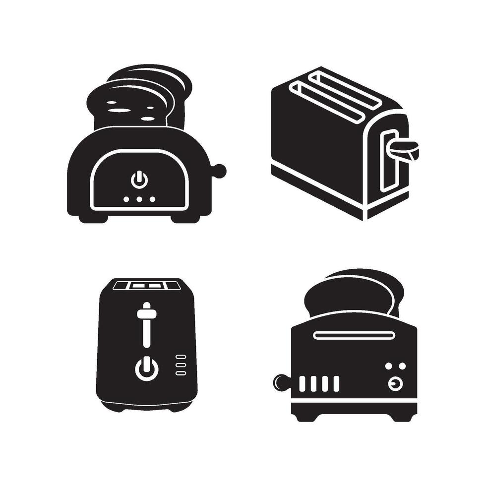 grille-pain icône, grille-pain vecteur art illustration