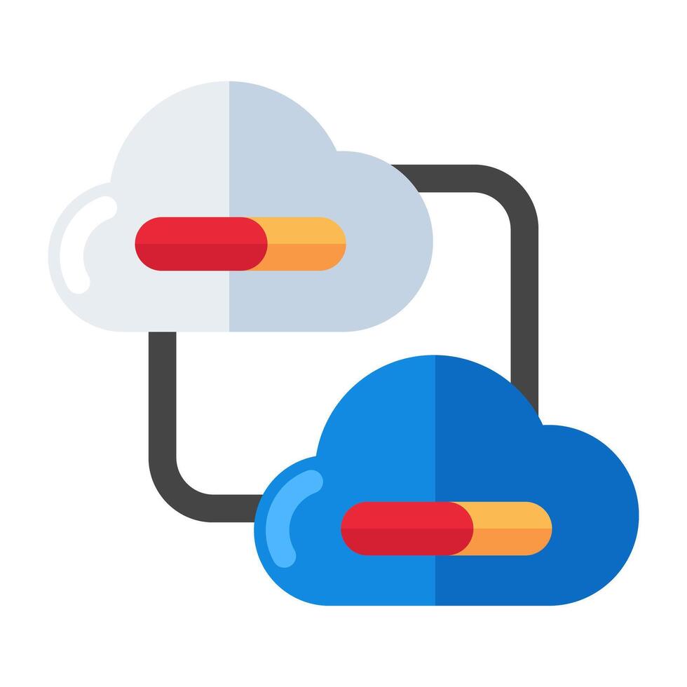 vecteur conception de nuage transfert