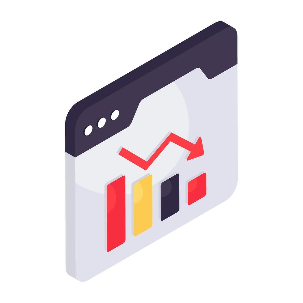 icône du design moderne des statistiques web vecteur