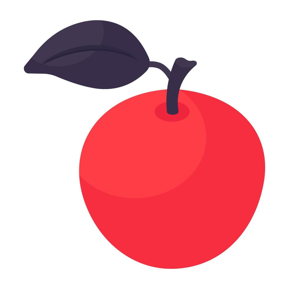 une belle icône de conception de pomme vecteur