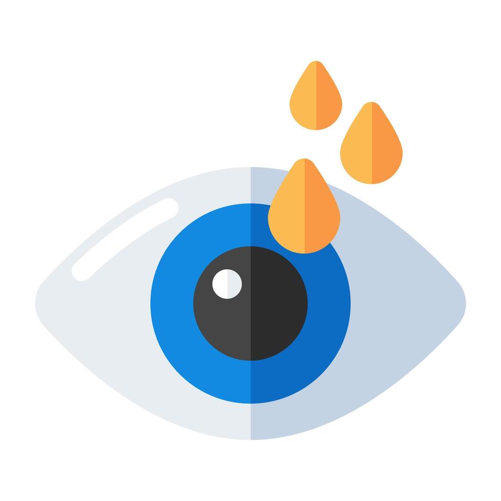 icône de conception moderne de gouttes pour les yeux vecteur