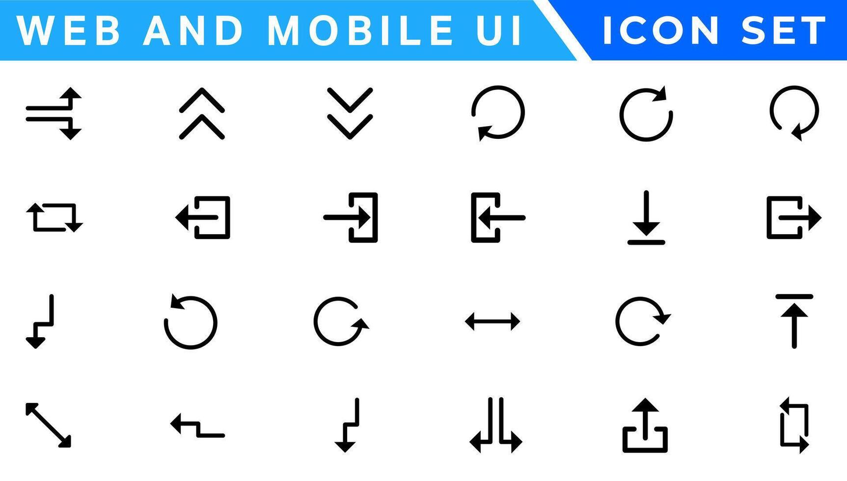 ui Icônes ensemble. vecteur. pour mobile, la toile, social médias, entreprise. utilisateur interface éléments pour mobile application. Facile moderne conception. vecteur