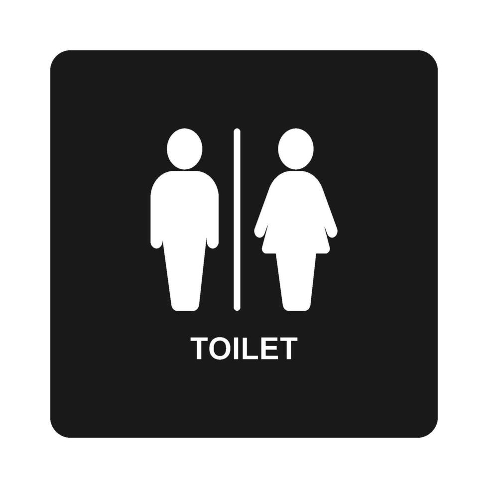 Pour des hommes et aux femmes toilette icône vecteur