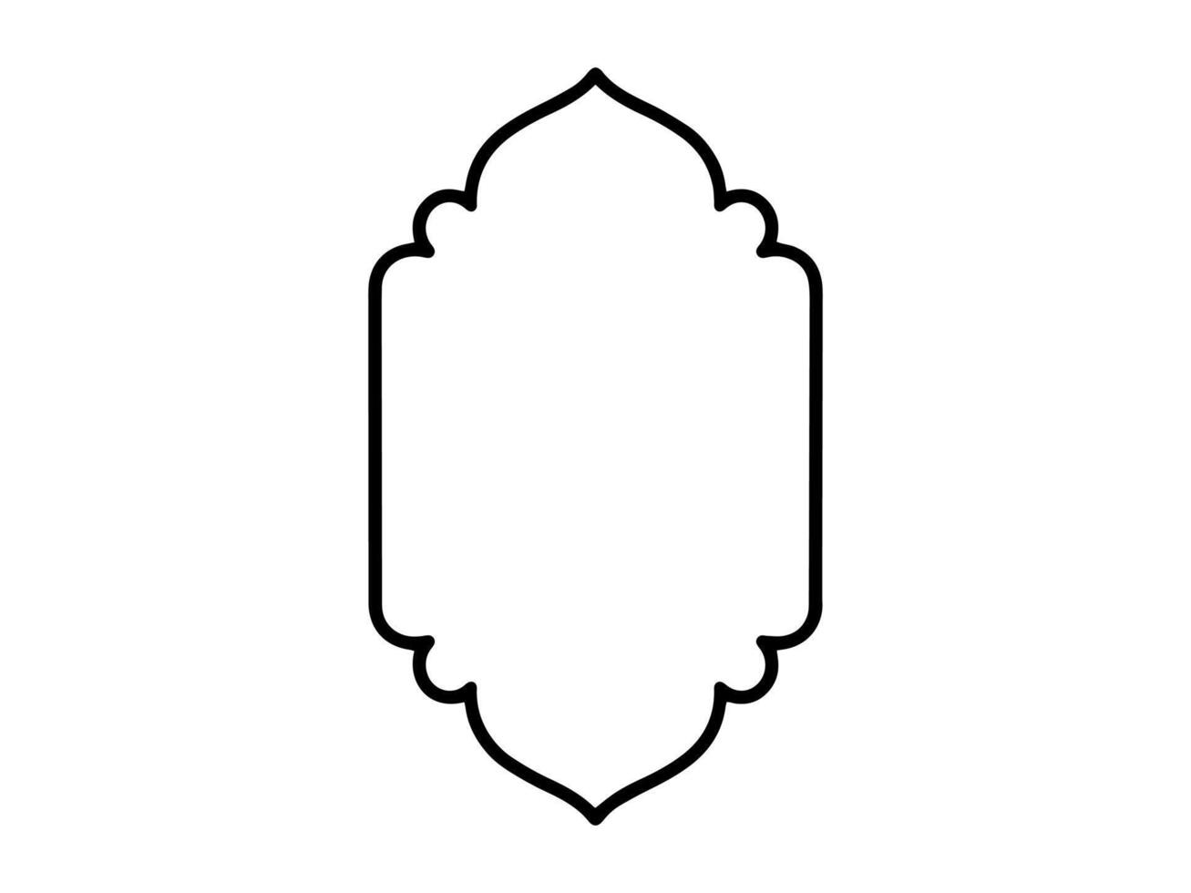 islamique Cadre esquisser Contexte illustration vecteur