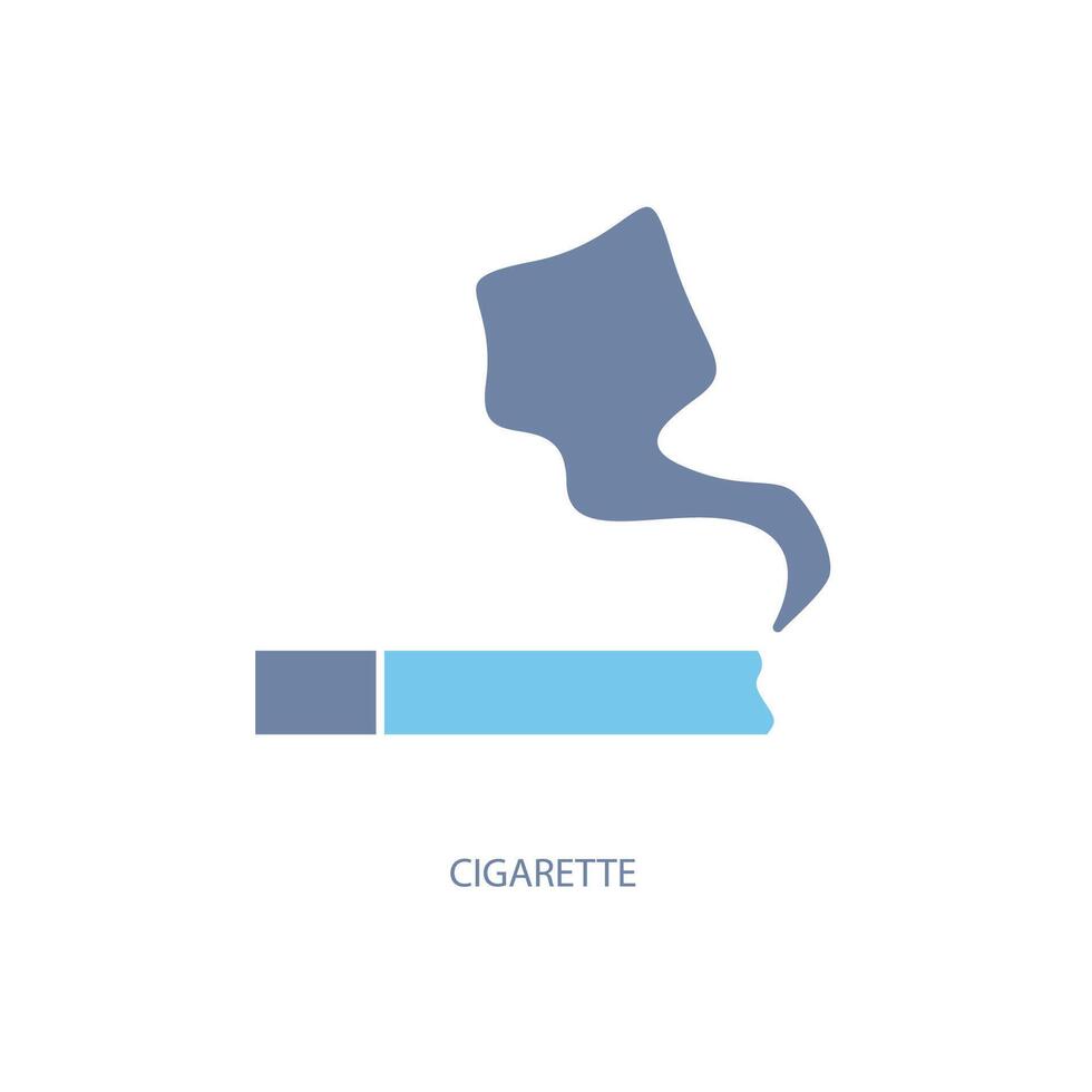 cigarette concept ligne icône. Facile élément illustration. cigarette concept contour symbole conception. vecteur