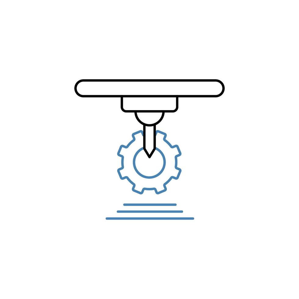 3d réglages concept ligne icône. Facile élément illustration.3d réglages concept contour symbole conception. vecteur