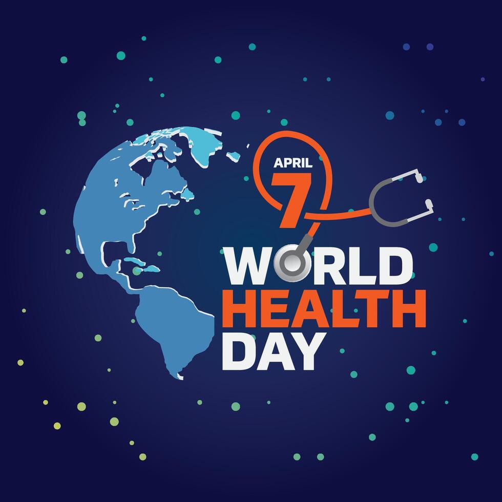 monde santé journée logo conception modèle vecteur