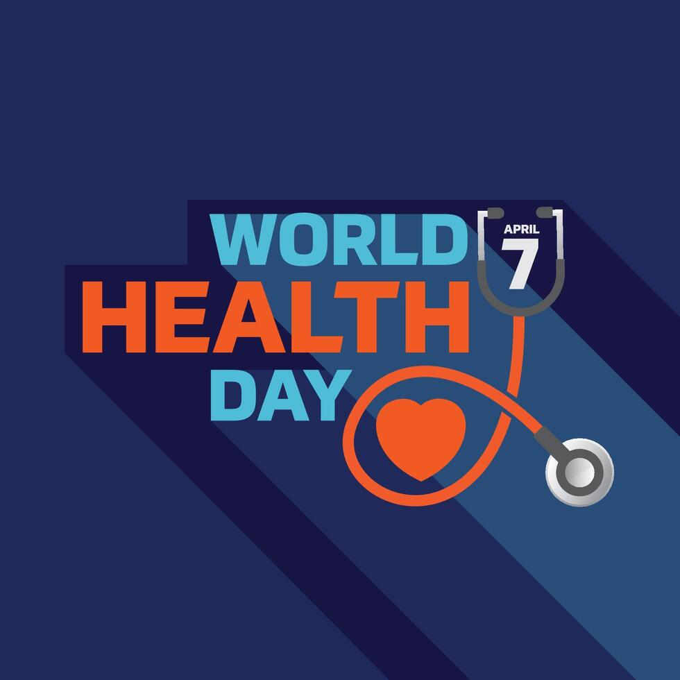 monde santé journée logo conception modèle vecteur