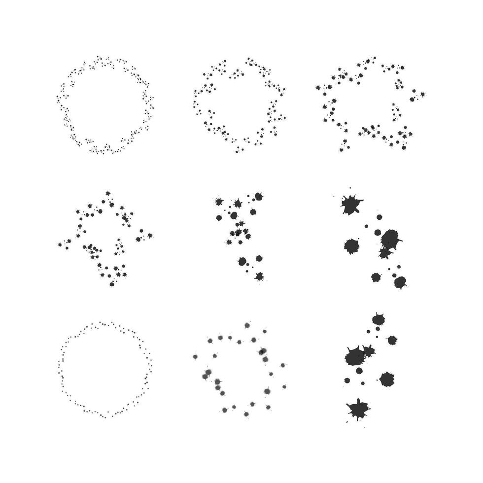 ensemble de grunge bannière élément conception ,cercle brosse logo conception, pente brosse ,logo rond brosse vecteur