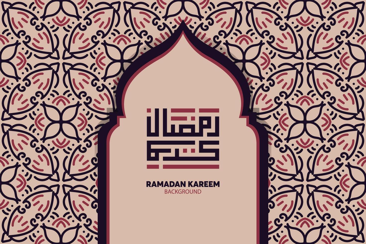 Ramadan kareem dans arabe calligraphie salutation carte, le arabe calligraphie moyens, généreuse Ramadan, vecteur