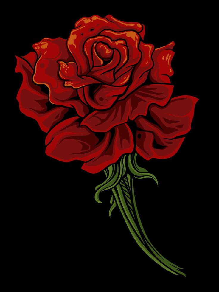 vecteur illustration rouge Rose