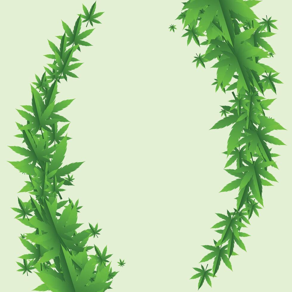 vert marijuana feuille vecteur vecteur marijuana feuille Contexte image marijuana feuille illustration