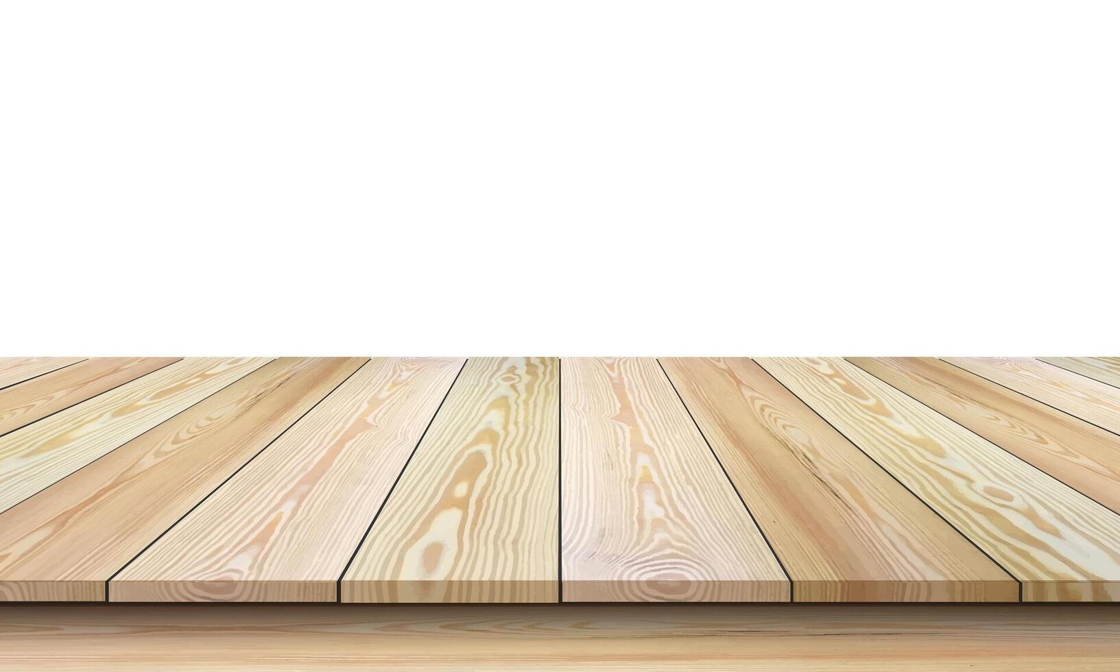 vide marron bois planches bureau en bois table Haut étagère compteur surface plage sol vecteur