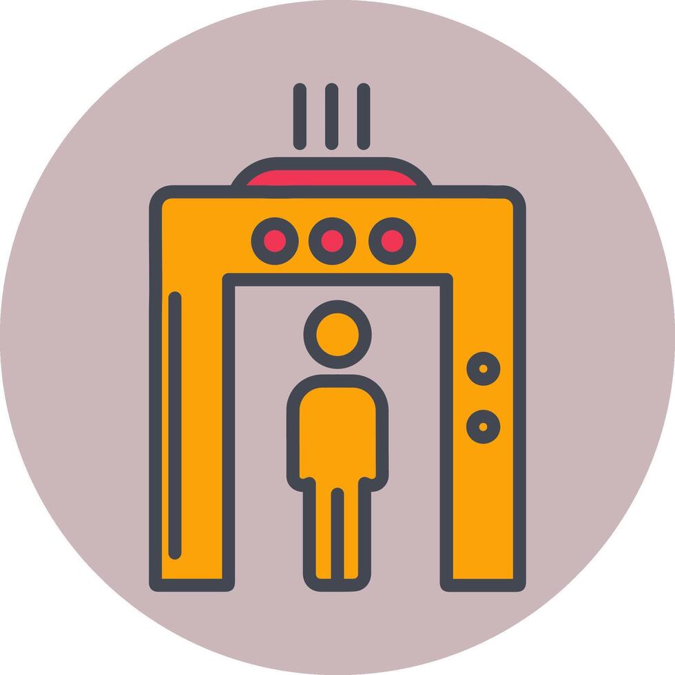 icône de vecteur de sécurité aéroport