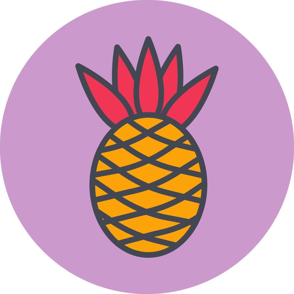 icône de vecteur d'ananas