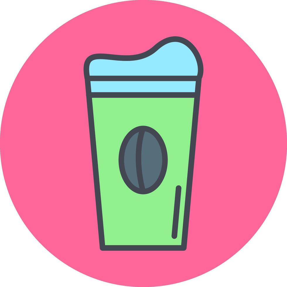 icône de vecteur de latte
