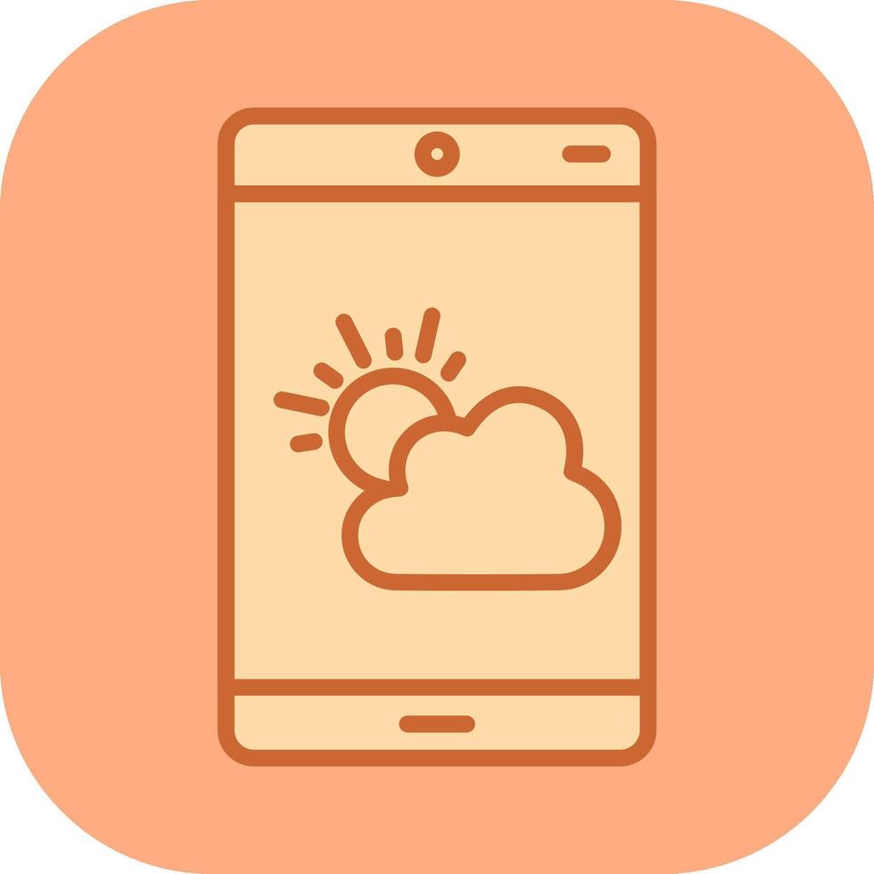 icône de vecteur d'application météo