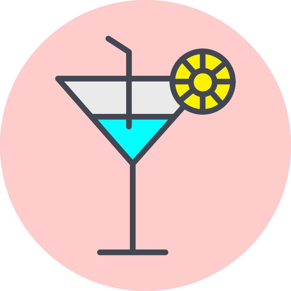 icône de vecteur de boisson cocktail