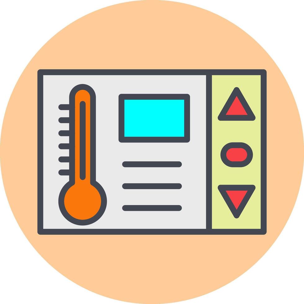 icône de vecteur de thermostat